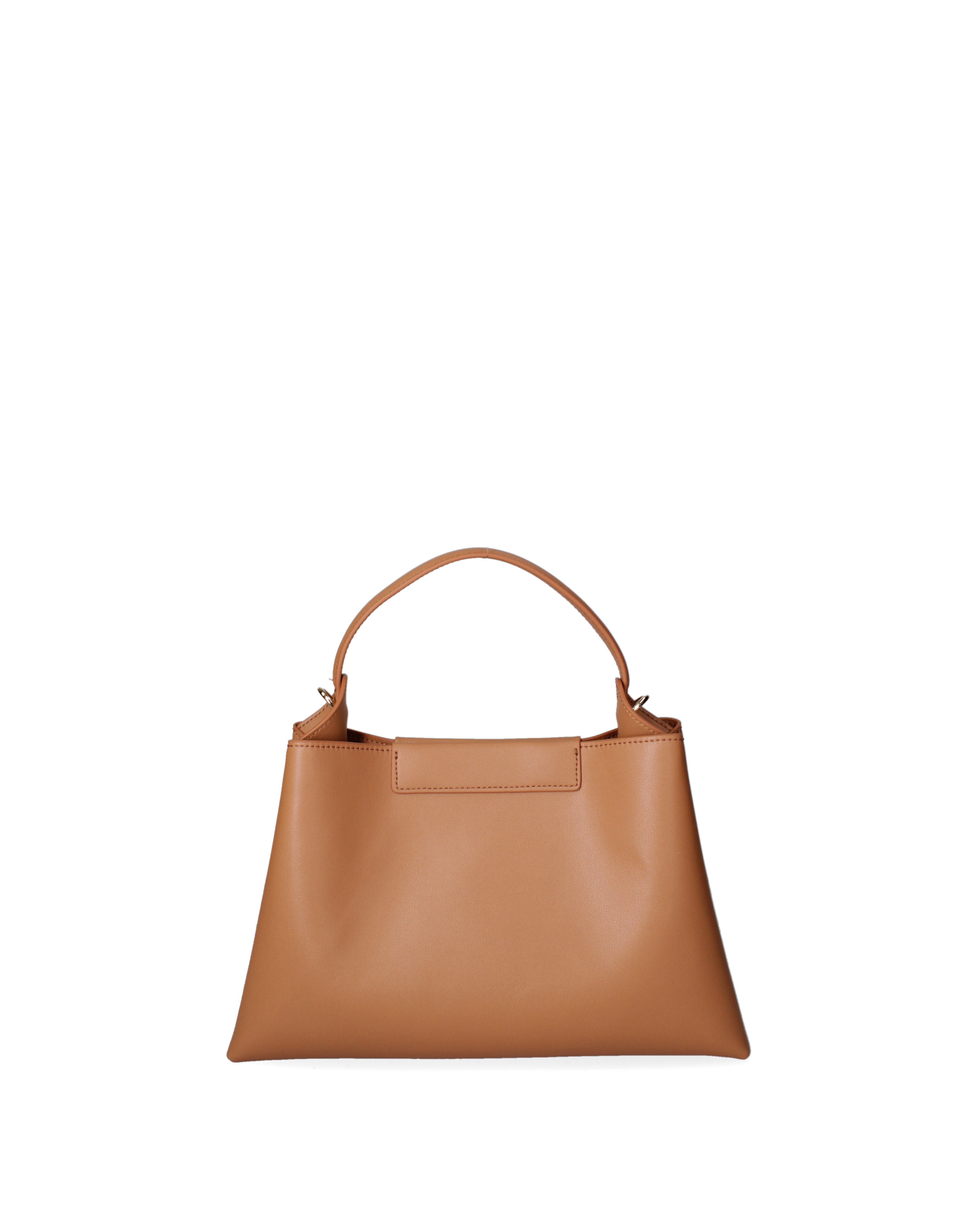 Borsa a mano da donna 100% pelle riciclata 07227-Cuoio Viola Castellani