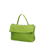 Borsa a spalla da donna Vera pelle 07159-D12 VERDE Viola Castellani