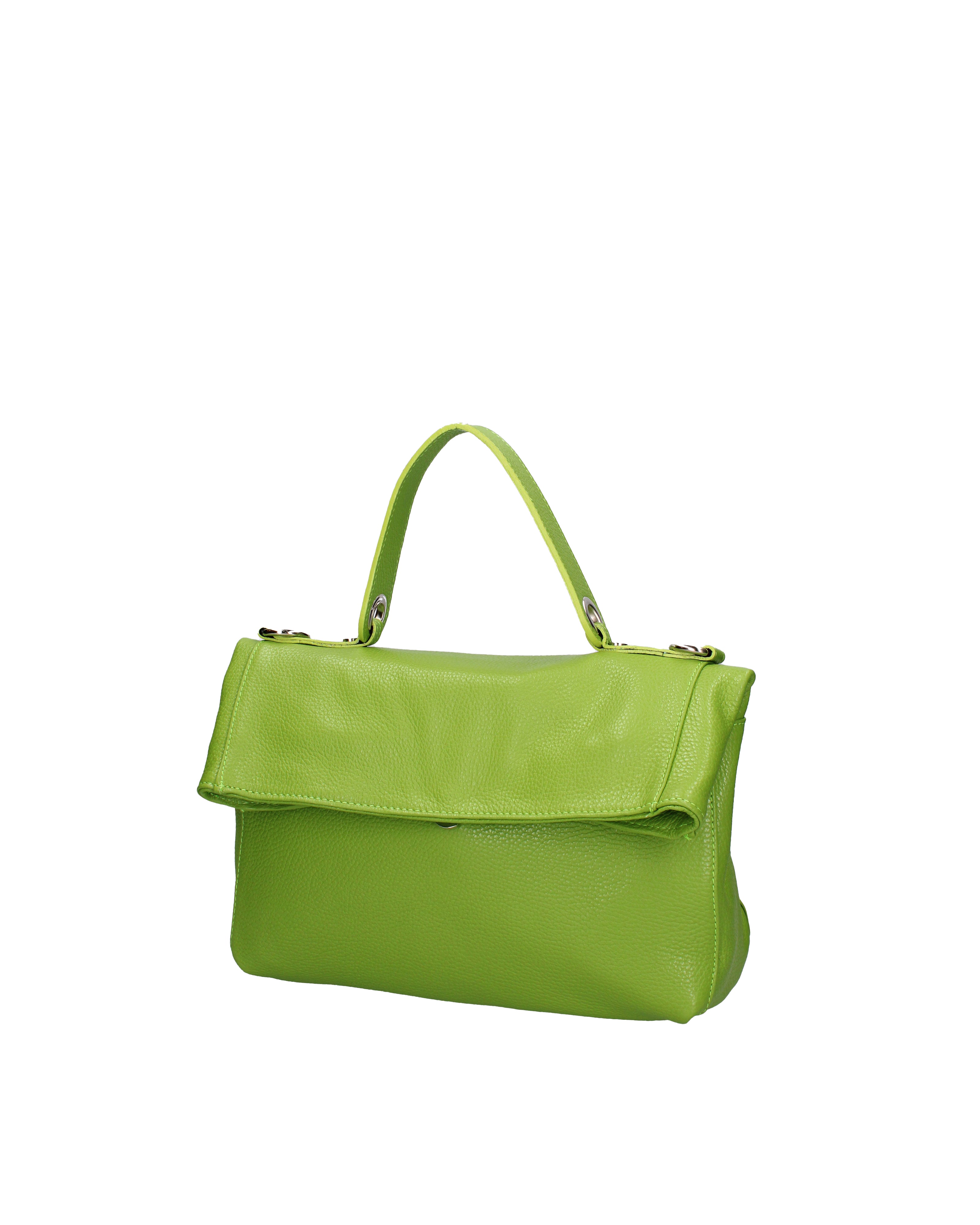 Borsa a spalla da donna Vera pelle 07159-D12 VERDE Viola Castellani