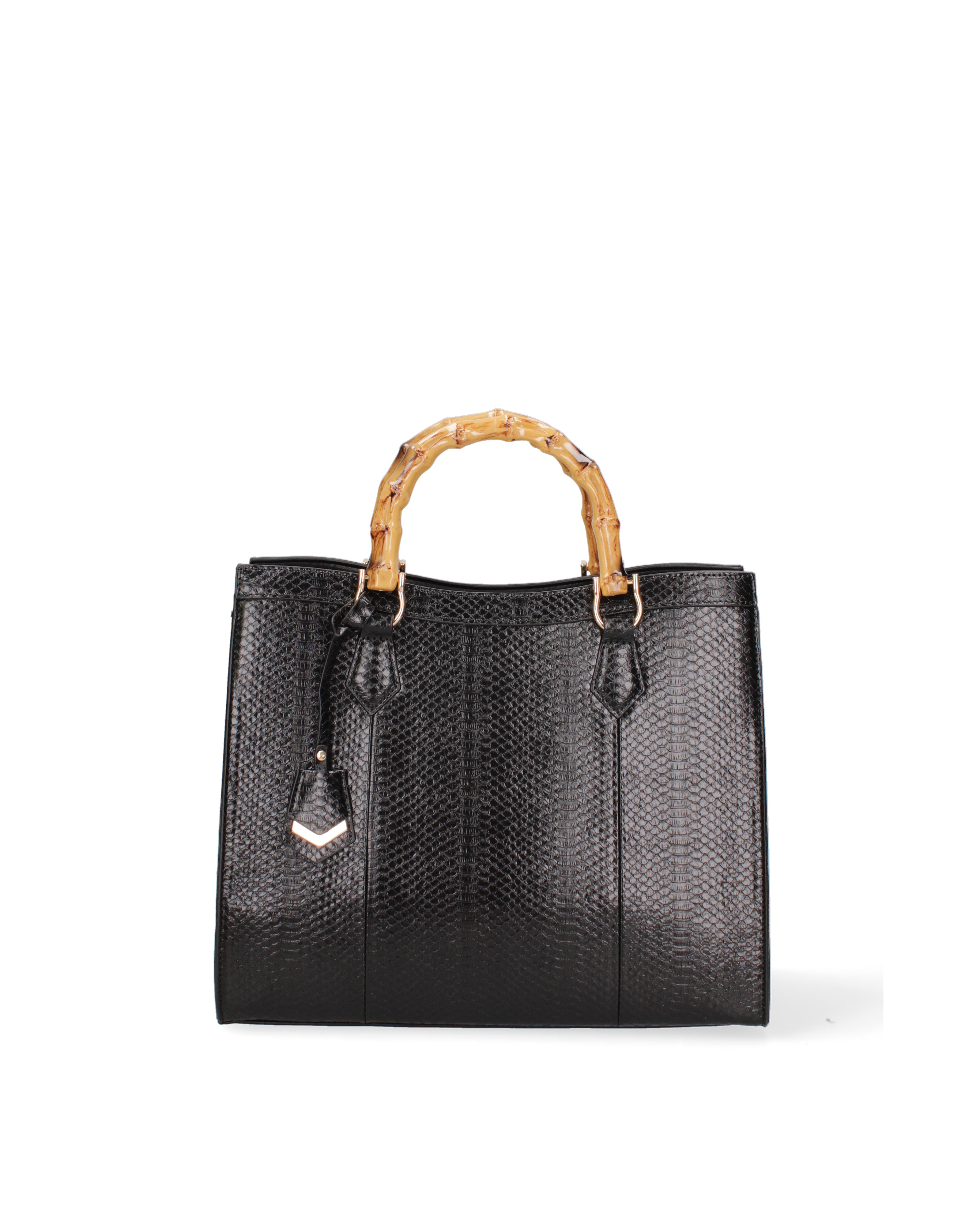 Borsa a spalla da donna Ecopelle vegana DC3333-3-BLACK Diana&co