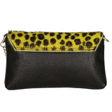 Safira Borsa a mano da donna Vera pelle 04760-LEO P GIALLO Gave Lux