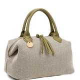 Borsa a mano da donna 100% pelle vegana PU 749-1PT-KIWI Diana&co