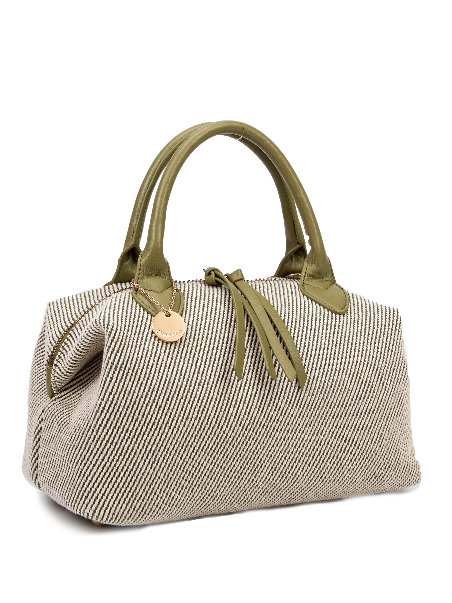 Borsa a mano da donna 100% pelle vegana PU 749-1PT-KIWI Diana&co