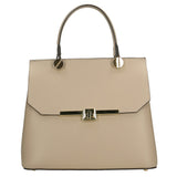 Borsa a mano da donna 100% vera pelle 7708-L110 TAUPE Gave Lux