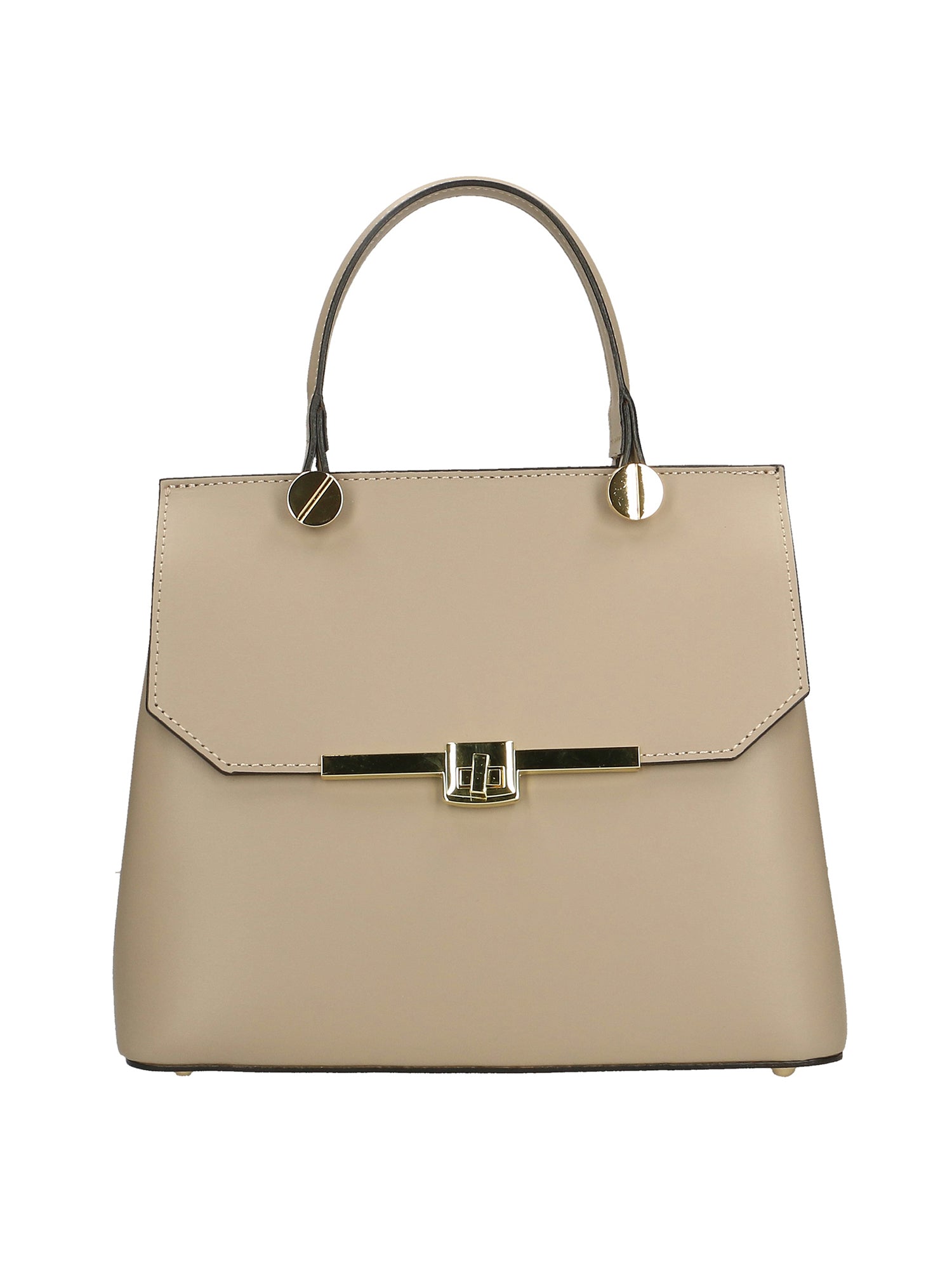 Borsa a mano da donna 100% vera pelle 7708-L110 TAUPE Gave Lux