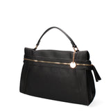 Borsa a mano da donna Ecopelle e poliestere 603-3-BLACK Diana&co