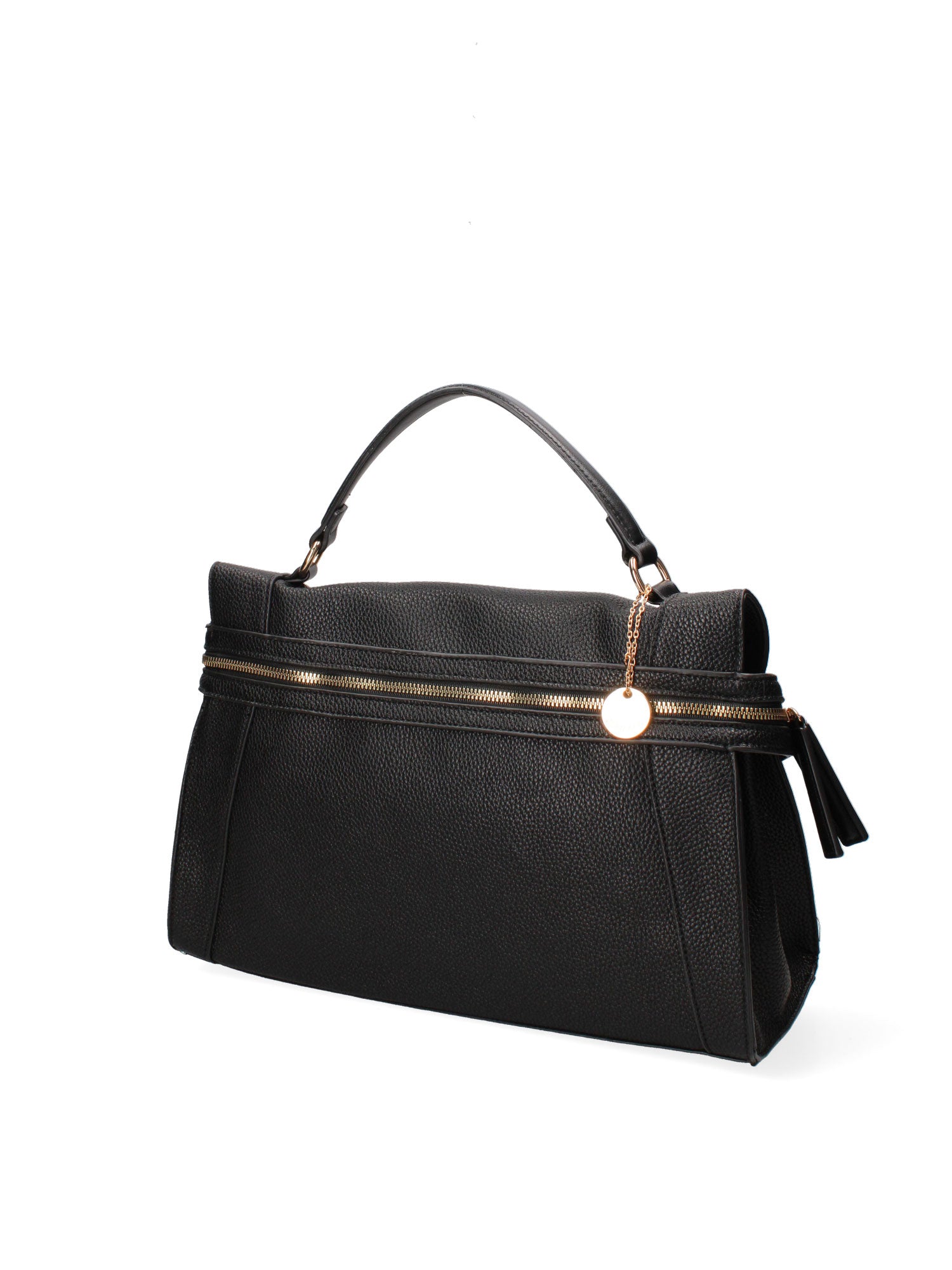 Borsa a mano da donna Ecopelle e poliestere 603-3-BLACK Diana&co