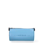 Borsa a tracolla da donna 100% Pvc FLAT-ANONA-SUGAR BLUE - BLACK Marc Ellis