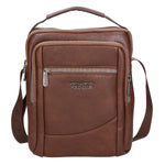 Borsa a tracolla uomo in pelle PU Casual PCL3002-COFFEE Northampton Polo Club