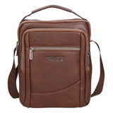 Borsa a tracolla uomo in pelle PU Casual PCL3002-COFFEE Northampton Polo Club