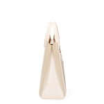 Borsa a mano da donna 100% Pvc FLAT-WOOD-M 24-WHITECAP - LIGHT OTTONE Marc Ellis