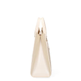 Borsa a mano da donna 100% Pvc FLAT-WOOD-M 24-WHITECAP - LIGHT OTTONE Marc Ellis