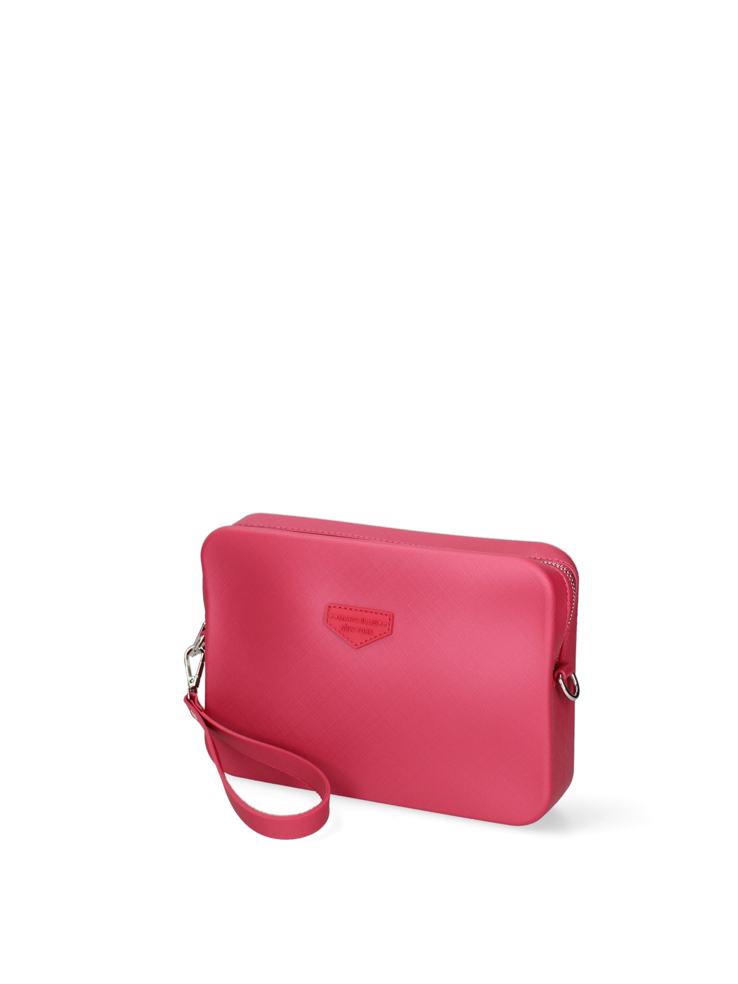 Borsa a tracolla da donna 100% Pvc FLAT-FLOWE-CHERRY - SILVER Marc Ellis