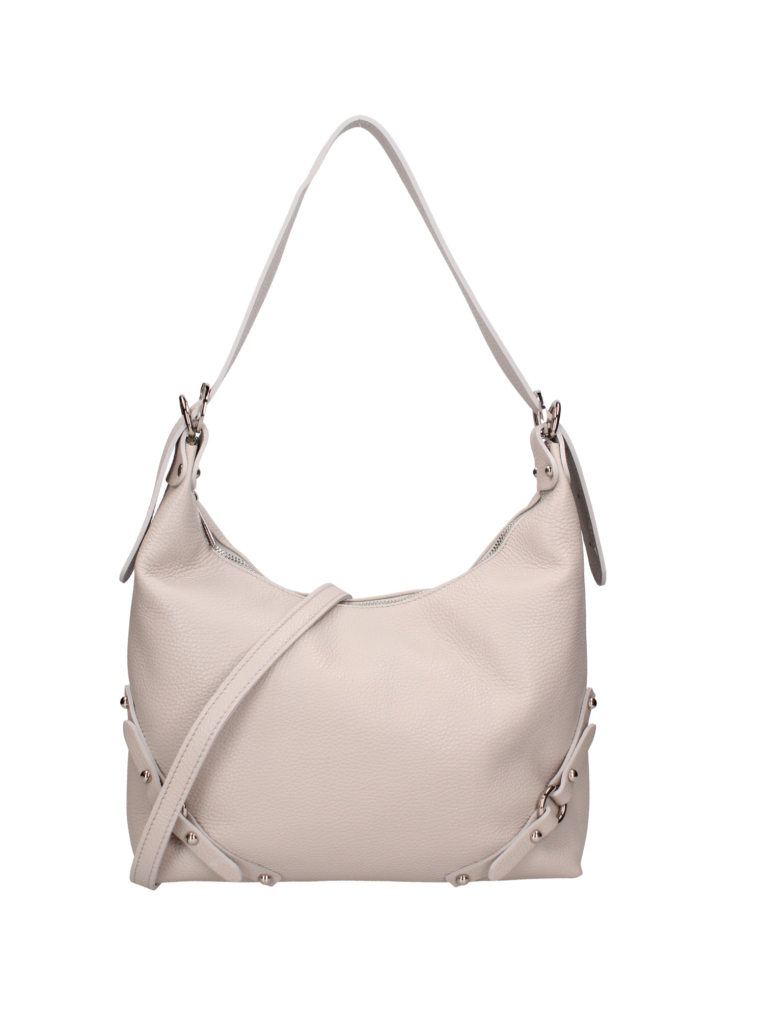 Fiorenza Lux Borsa a spalla da donna Vera pelle 07140-D86 GRIGIO PERLA Viola Castellani