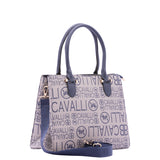 Borsa a mano da donna Ecopelle e poliestere BC1370-BLU B Cavalli