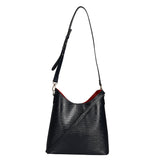 Carmine Borsa a spalla da donna Vera pelle 05442-LU28 NERO Gave Lux