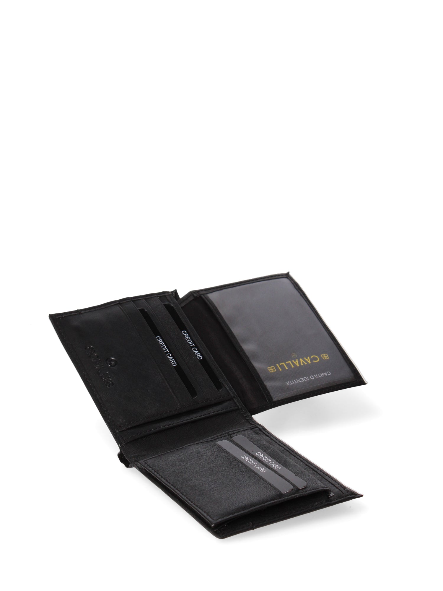 Portafoglio uomo in vera pelle Casual BC410-288-NERO B Cavalli
