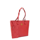 Borsa a spalla da donna 100% pelle vegana PU GGB023RED Gabriella G Firenze