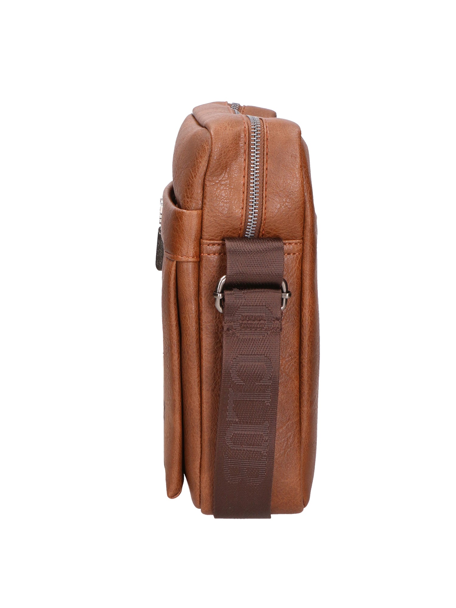 Borsa a tracolla uomo 100% pelle PU PCL3003-BROWN Northampton Polo Club
