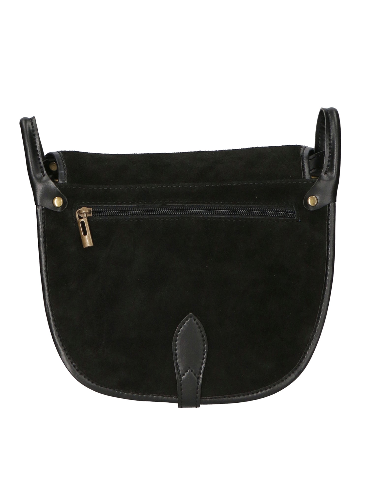 Brigitta Borsa a tracolla da donna Vera pelle 10026-NERO Gave Lux