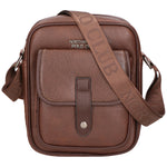 Borsa a tracolla uomo 100% PU Leather PCL3005-COFFEE Northampton Polo Club