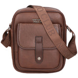 Borsa a tracolla uomo 100% PU Leather PCL3005-COFFEE Northampton Polo Club