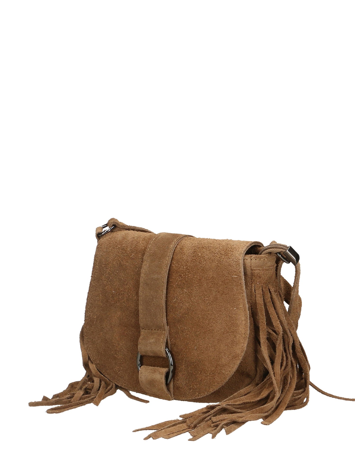 Iolanthe Borsa a tracolla da donna Vera pelle 1421-FANGO Gave Lux