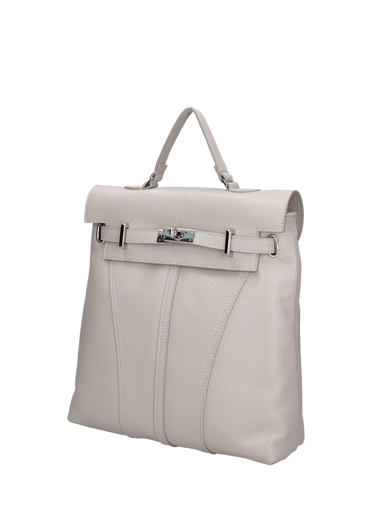 Borsa a mano da donna Vera pelle 07248-D86 GRIGIO PERLA Roberta Rossi
