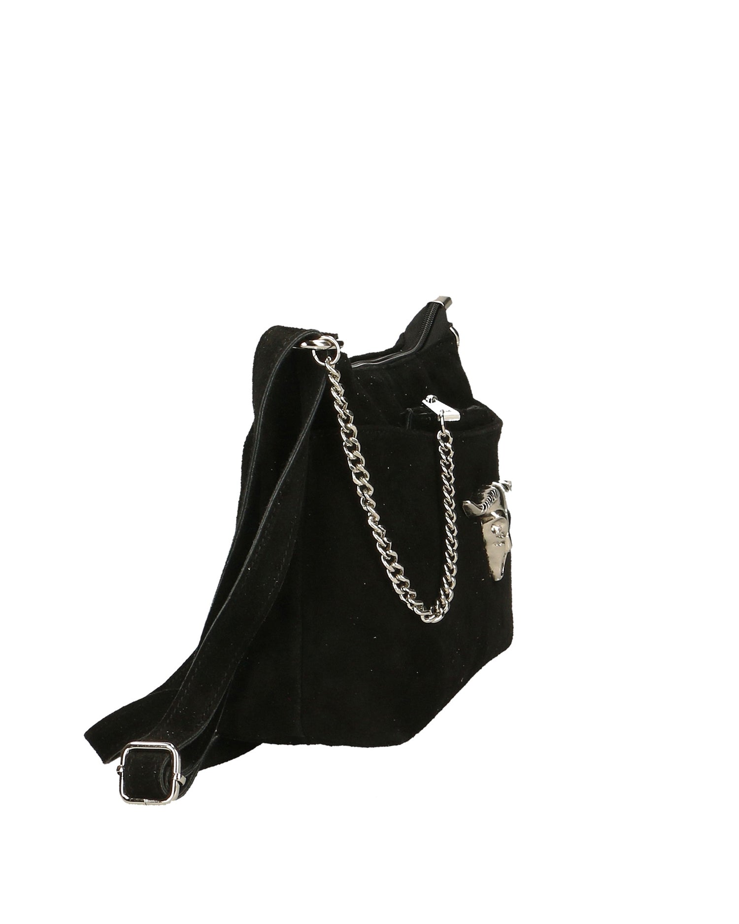 Embera Elite Borsa a tracolla donna Vera pelle scamosciata 8650-NERO Gave Lux