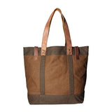 Maura Borsa a mano unisex Canvas e pelle ZG3012-FANGO TAUPE Gave Lux