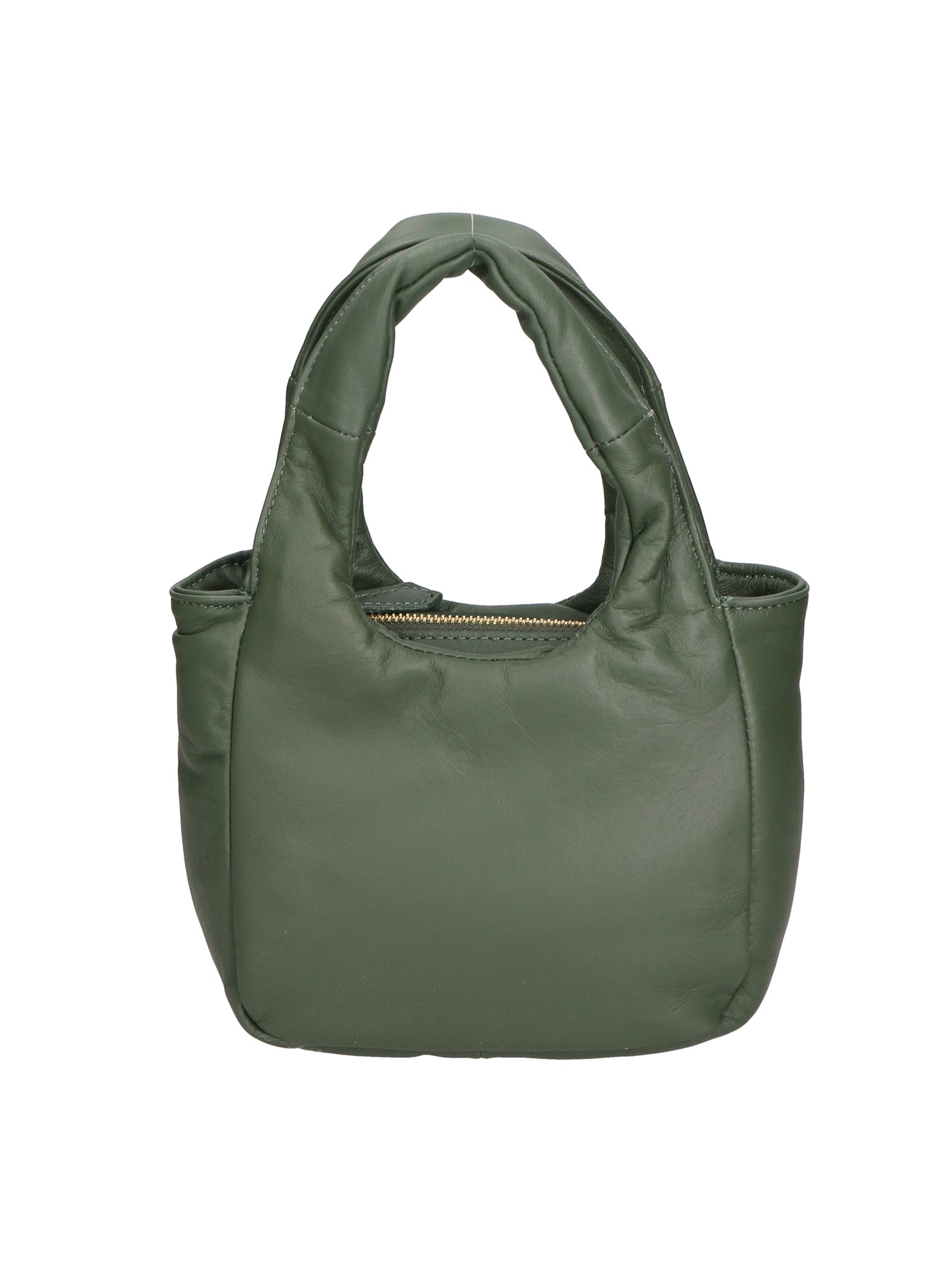 Virna Borsa a mano da donna Vera Pelle 06501-S14 VERDE SCURO Gave Lux