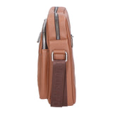 Borsa a tracolla uomo 100% pelle PU PCL3024-KHAKI Northampton Polo Club