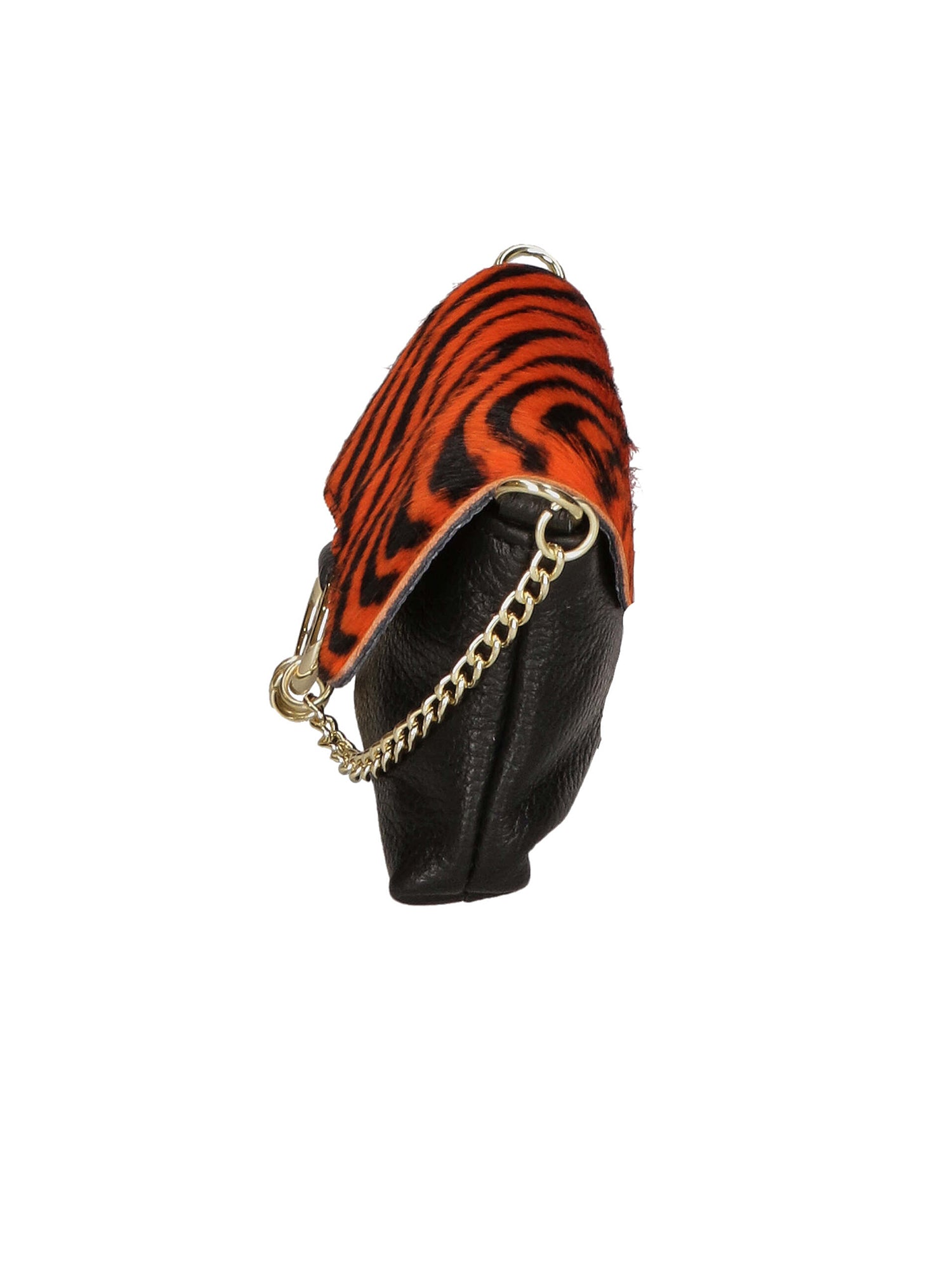 Safira Borsa a mano da donna Vera pelle 04760-ZEBRA ARANCIONE Gave Lux