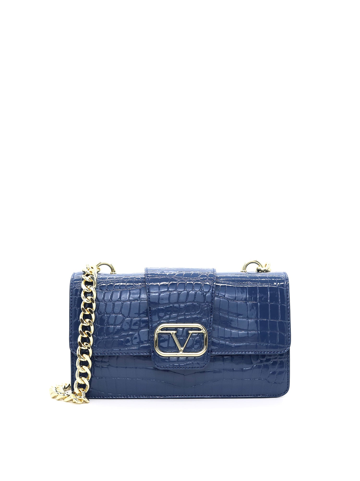 Jesolo Borsa a tracolla donna Ecopelle vegana VC-210-BLU NAVY 19V69 Italia
