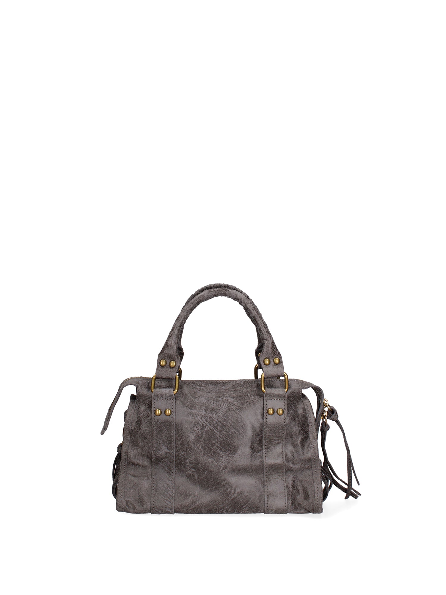 Erisia Borsa a spalla da donna Vera pelle 06091-042 GRIGIO SCURO Gave Lux