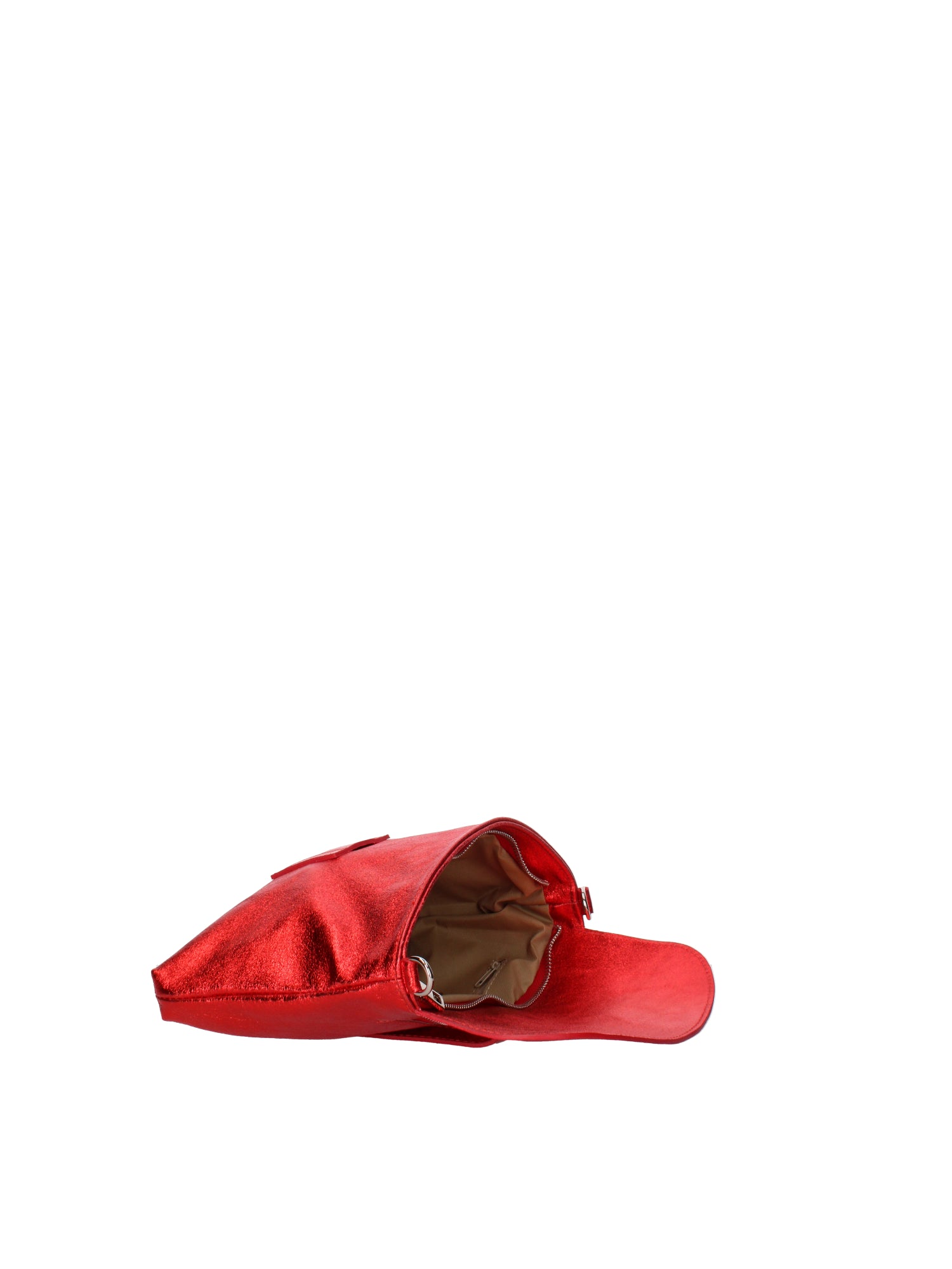 Borsa a mano da donna Vera pelle 07163-L032 ROSSO Viola Castellani