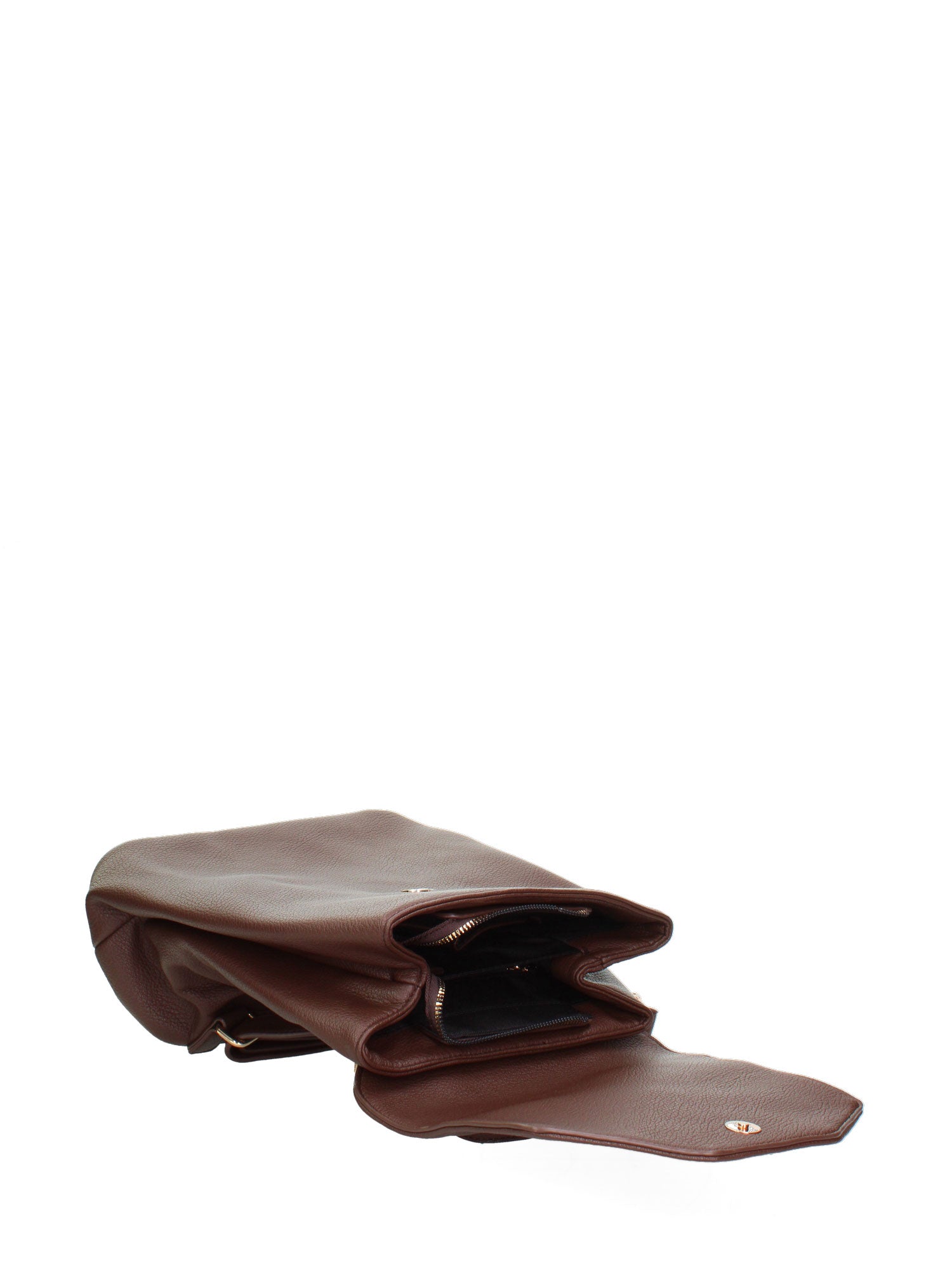 Zaino da donna in ecopelle Casual 640-2-CHOCOLATE Diana&co