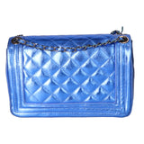 Azura Borsa a tracolla da donna Vera pelle 1138-BLU ELETTRICO Gave Lux