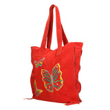Papillon Borsa a spalla da donna Vera pelle 8620-ROSSO RED Gave Lux