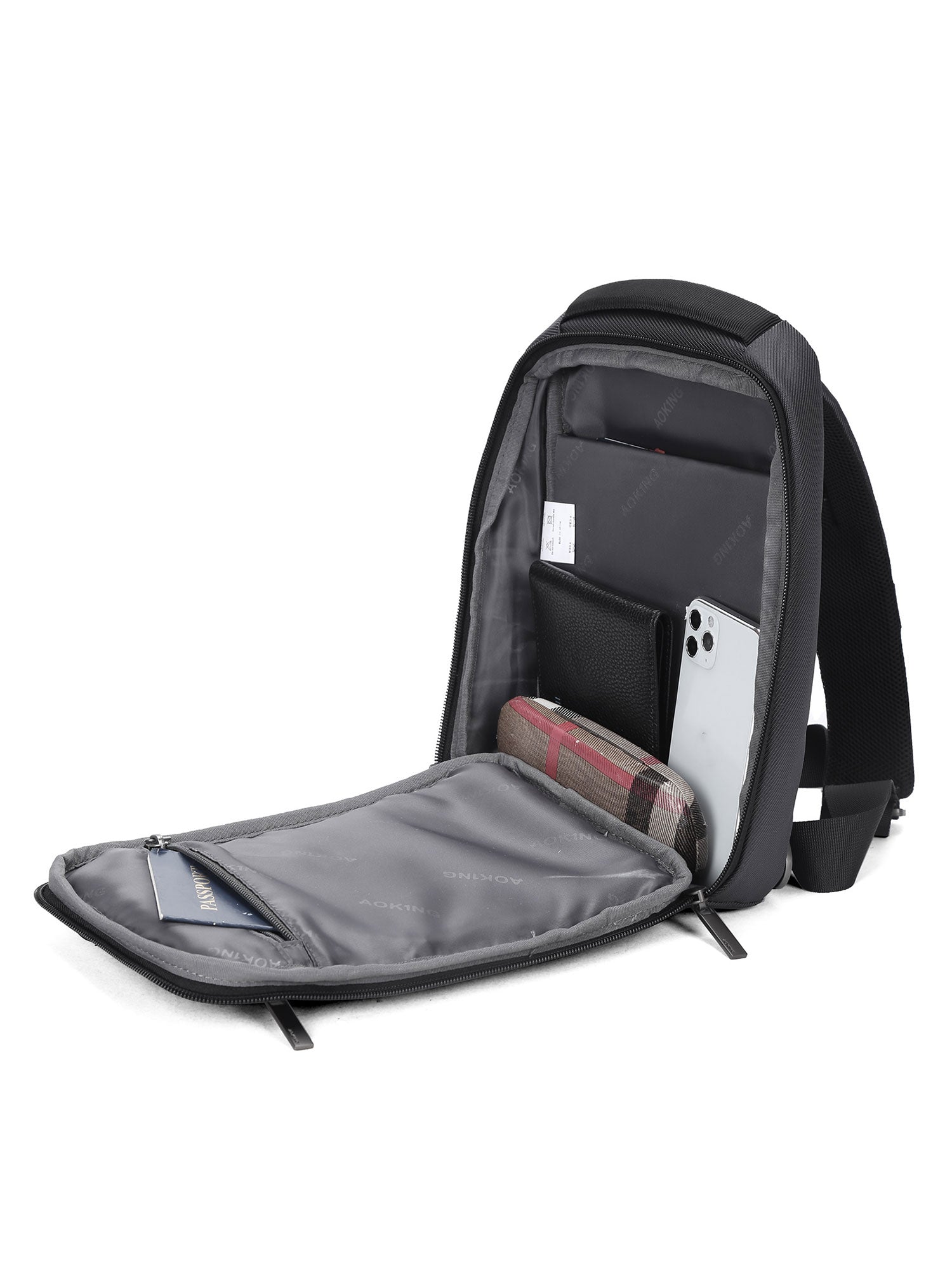 SY3096-5-GREY Borsa a tracolla unisex Kaelen Pro Aoking