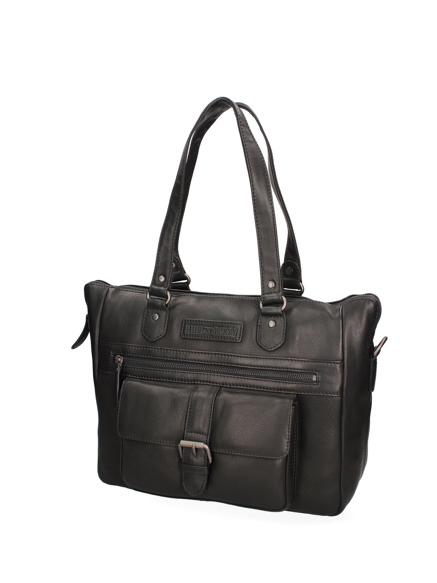 Borsa a spalla uomo in vera pelle Casual HILB-3340-NERO Hill Burry
