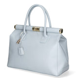 Aleria Borsa a mano da donna Vera pelle 8005-D92 CELESTE Gave Lux