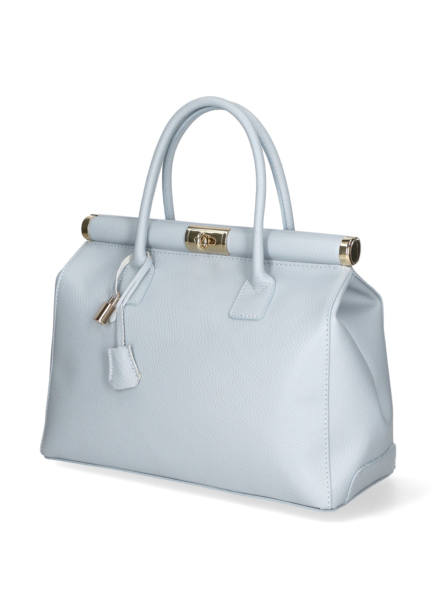 Aleria Borsa a mano da donna Vera pelle 8005-D92 CELESTE Gave Lux