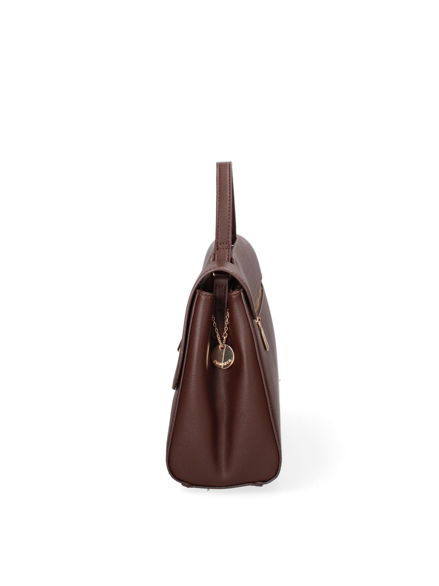 Borsa a mano da donna Ecopelle 635-1-CHOCOLATE Diana&co