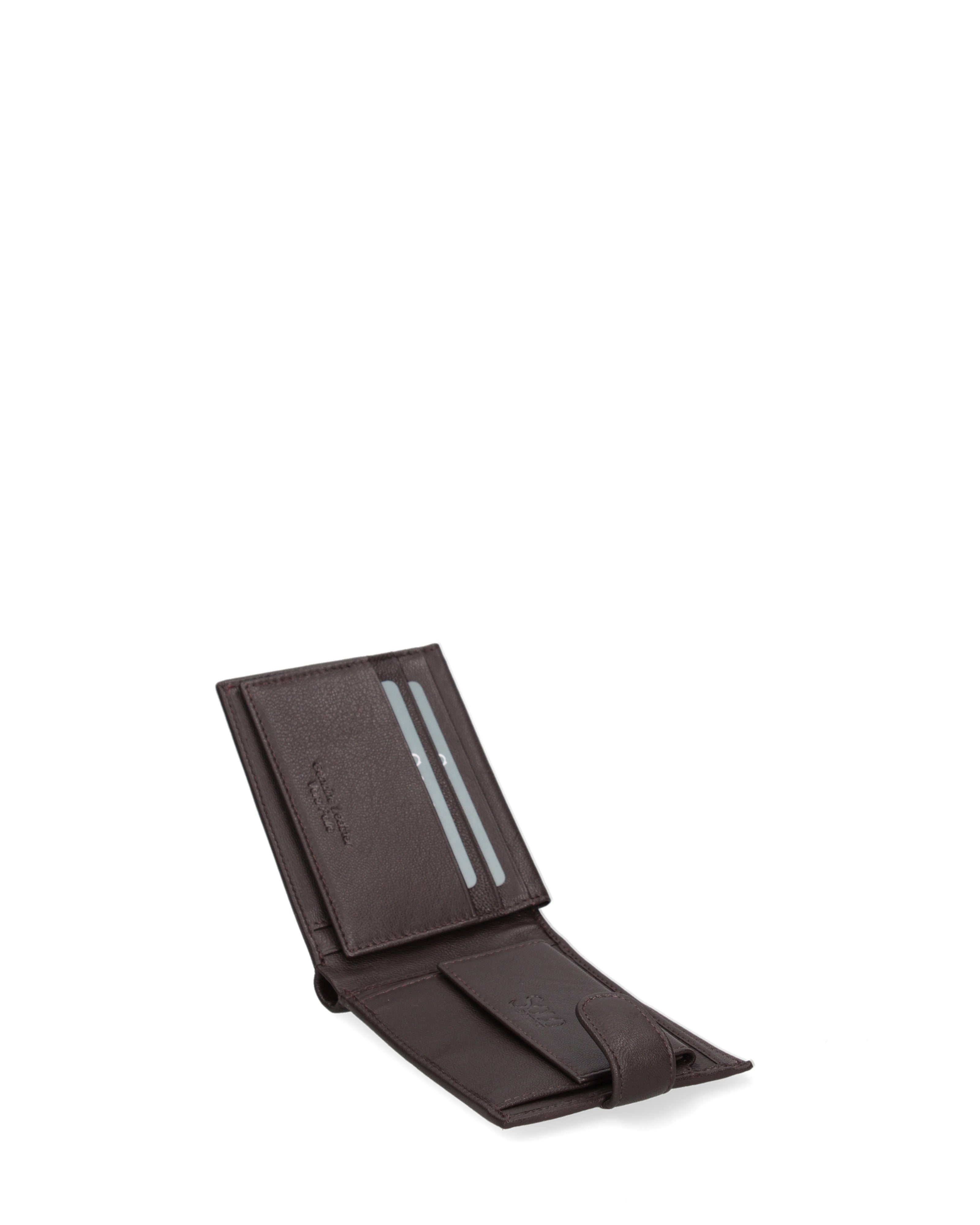 Portafoglio uomo in vera pelle Casual K35236P032-T.MORO Solo Soprani