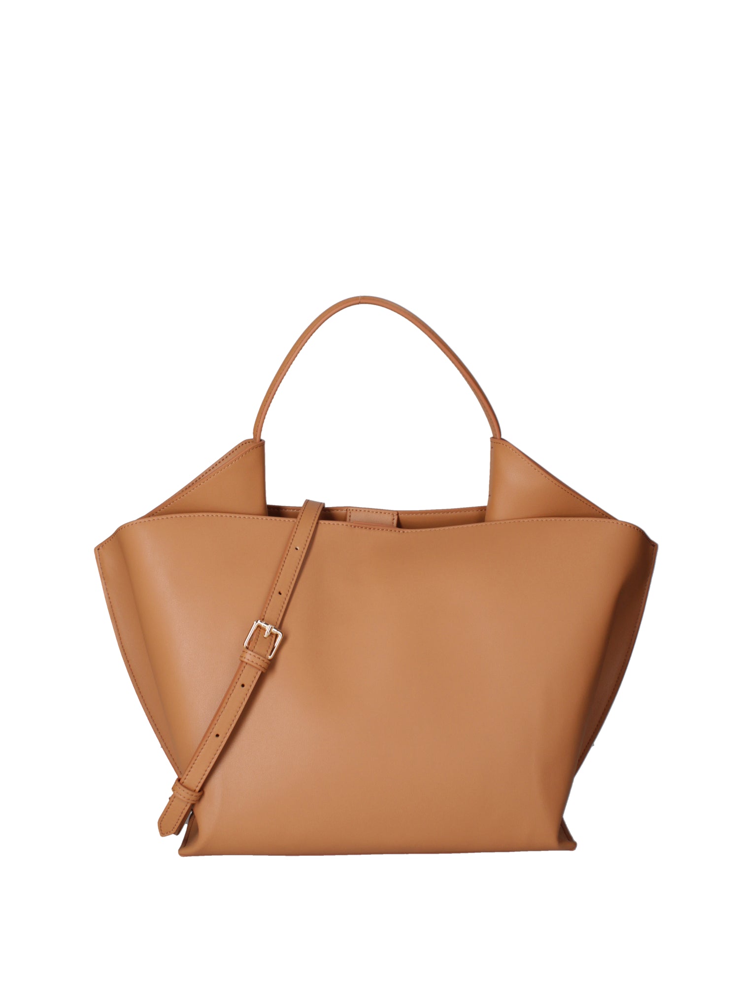 Borsa a mano da donna 100% pelle riciclata 07226-Cuoio Viola Castellani