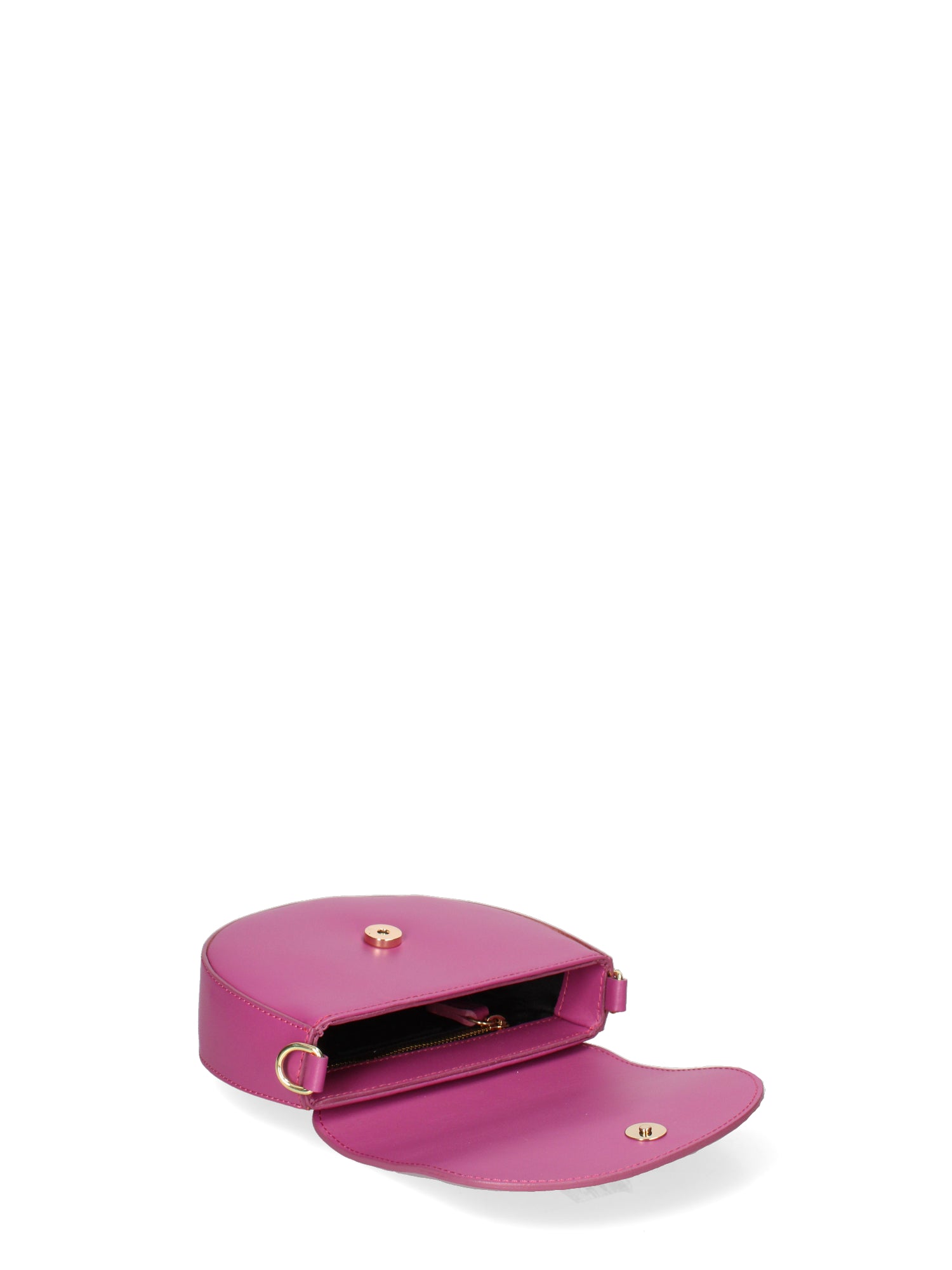 Borsa a tracolla da donna 100% pelle ruga JR-W-1017-D. FUXIA-GOLD John Richmond