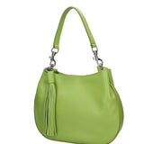 Borsa a spalla da donna Vera pelle 07316-D12 VERDE Roberta Rossi