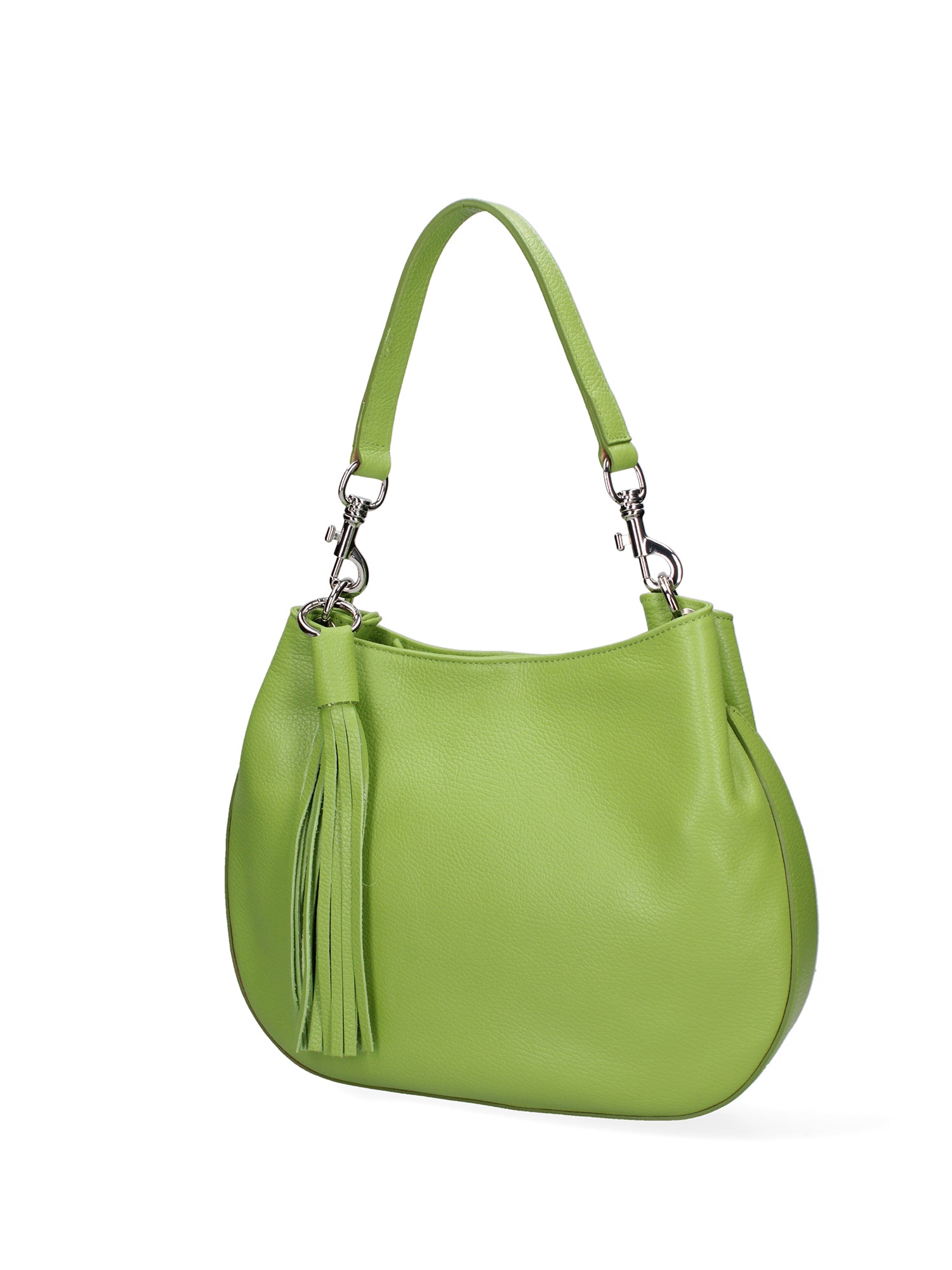 Borsa a spalla da donna Vera pelle 07316-D12 VERDE Roberta Rossi