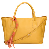 Rosalie Borsa a spalla da donna 100% pelle 06503-D36 SENAPE Gave Lux